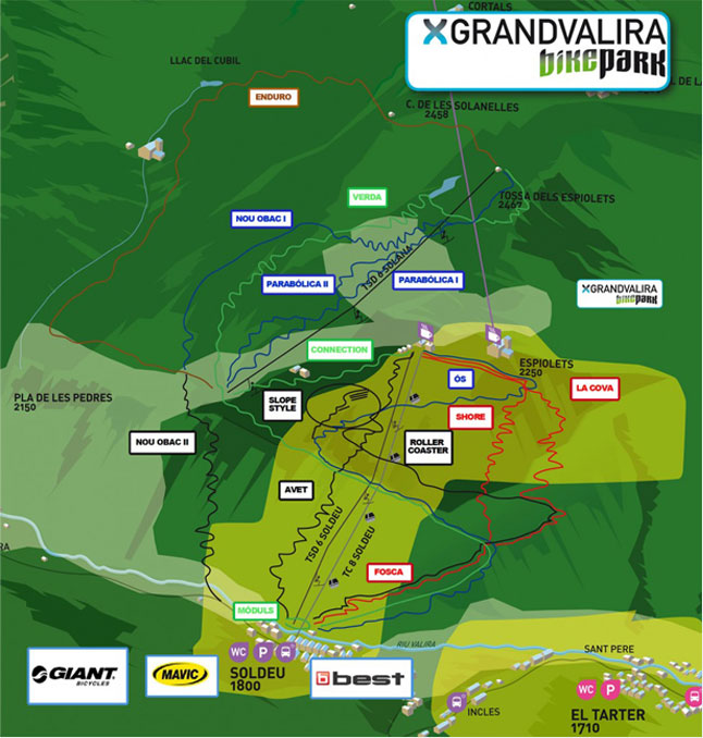 mapa bike grandvalira