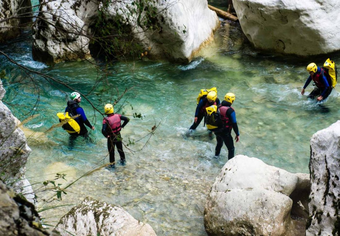 Barranquismo con niños pirineo aragonés