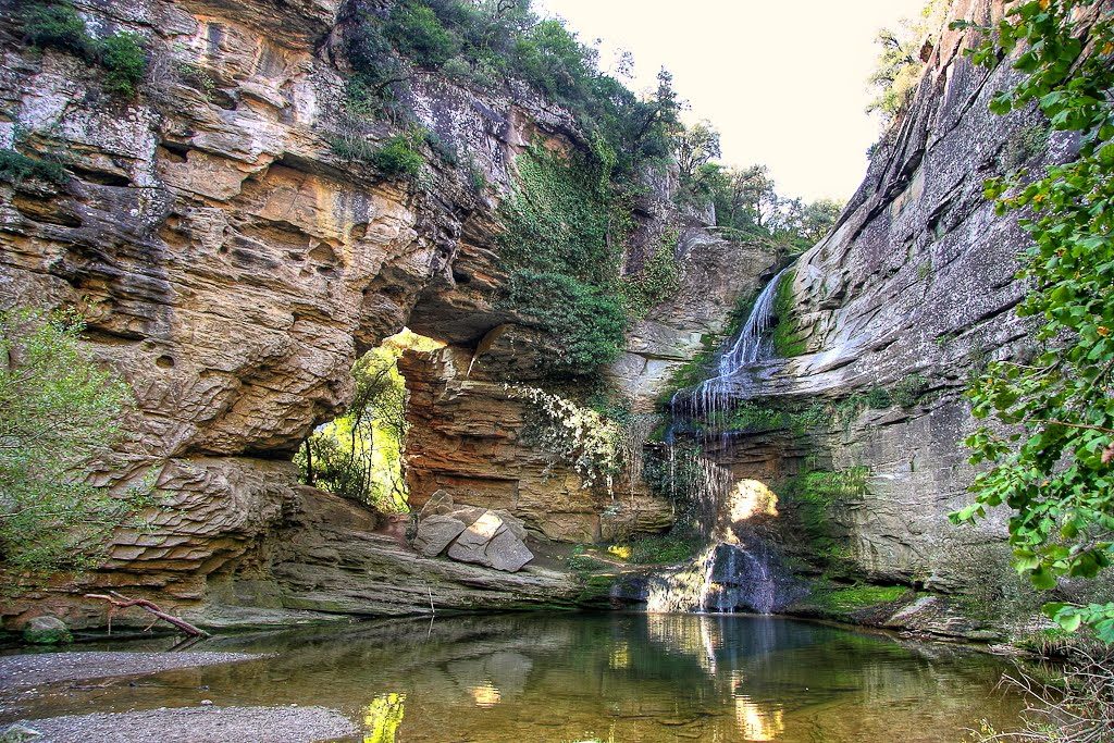 Piscinas narurales Cataluña: La Foradada, Cantonigròs