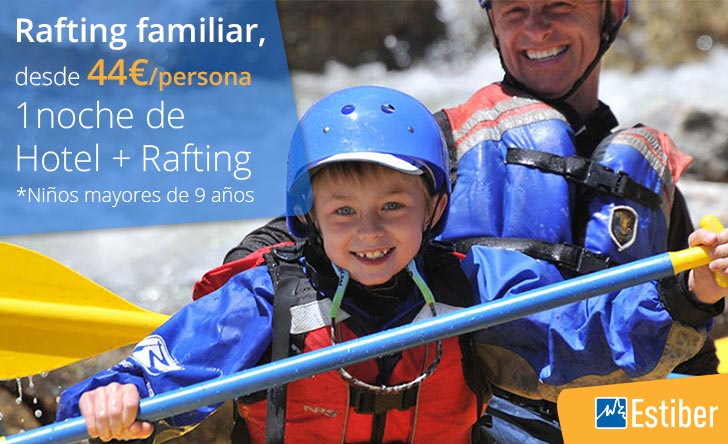 Ofertas rafting con niños