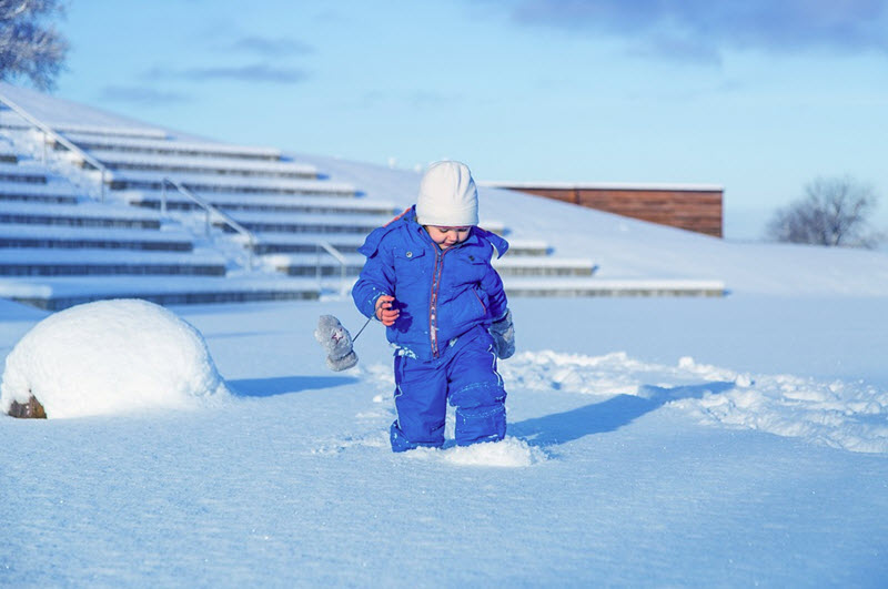 fin de semana en la nieve con niños