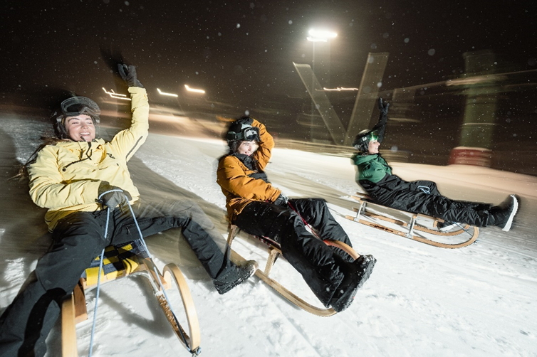 tobogganing formigal