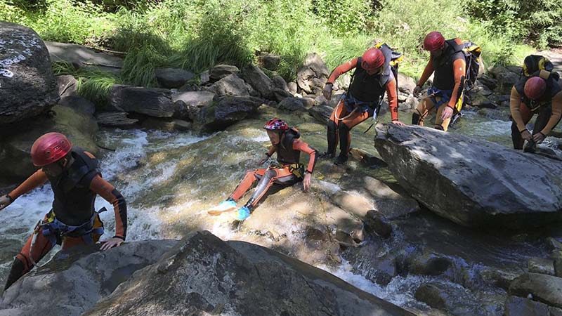 Canyoning in Aragonese Pyrenees
