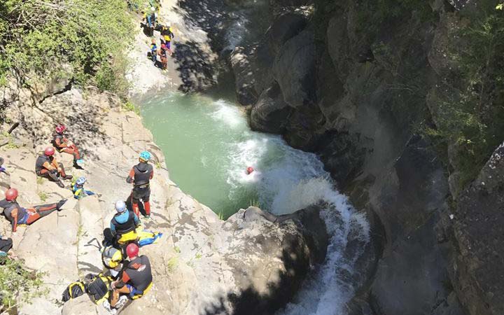 Canyoning in the Aragonese Pyrenees